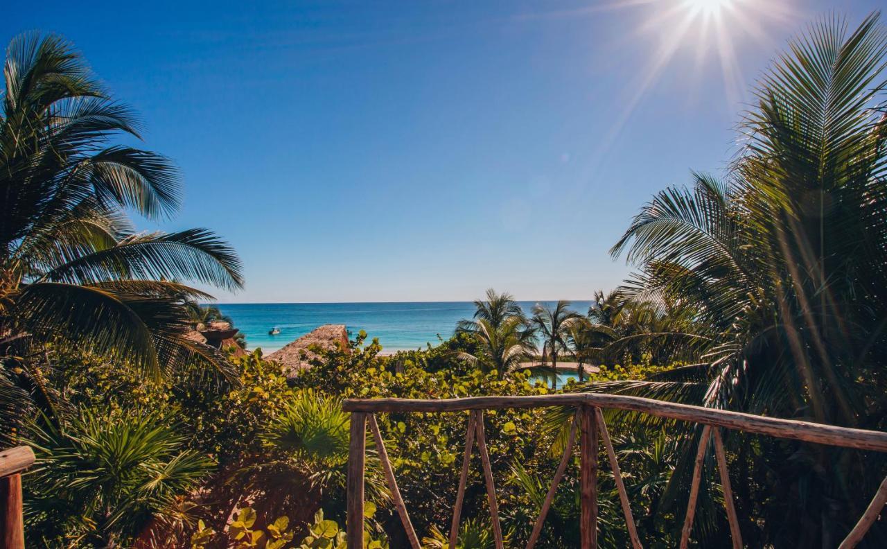 Ikal Tulum Hotel Zewnętrze zdjęcie View of the beach from the hotel